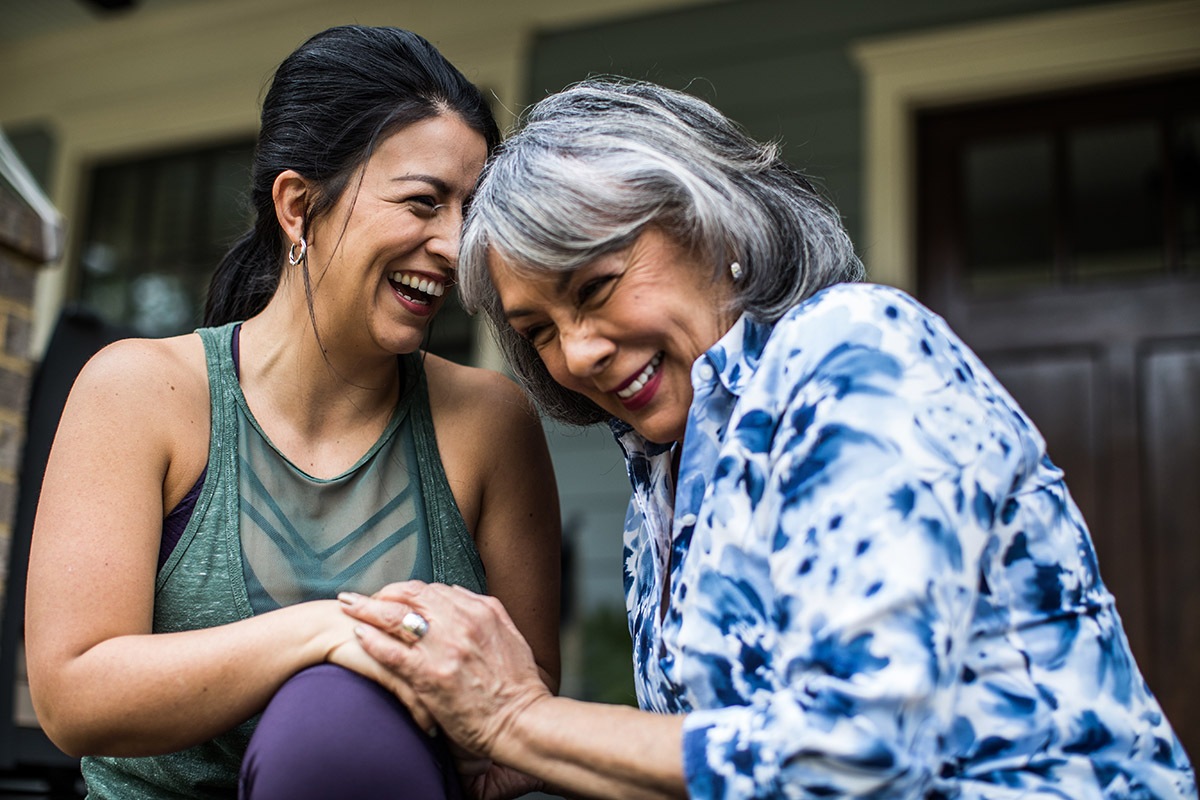 women laughing