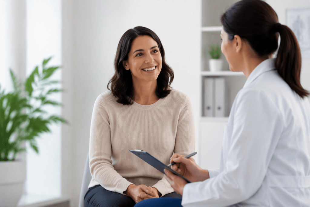 AI created image of clinical trial consultation