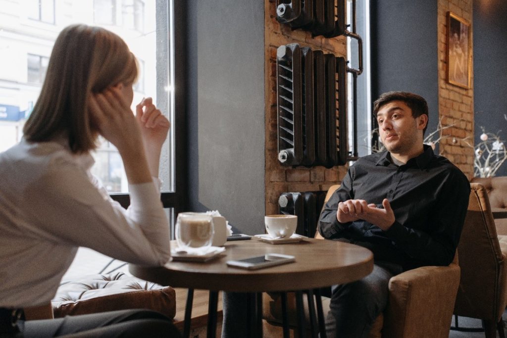 Find somewhere private location free from distraction to have a conversation and offer to support.
