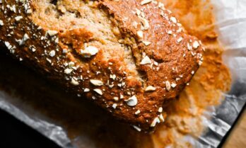 Carrot, banana, zucchini & walnut loaf