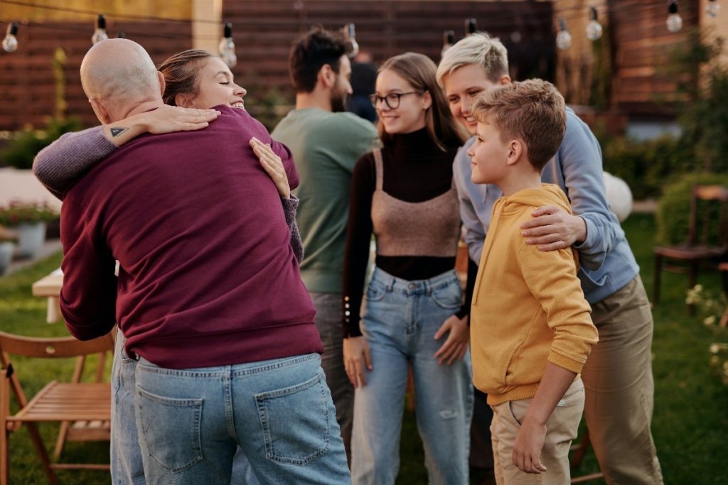 Reach out to people that love and care about you, such as close friends and family.