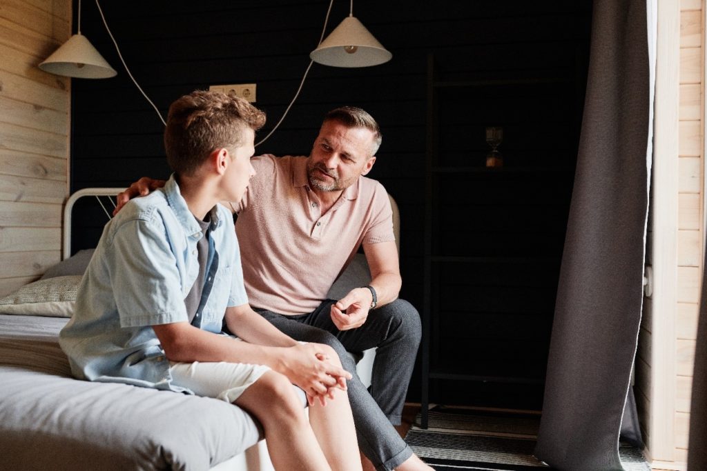 Talk about IBD with someone you trust, like a parent or carer.