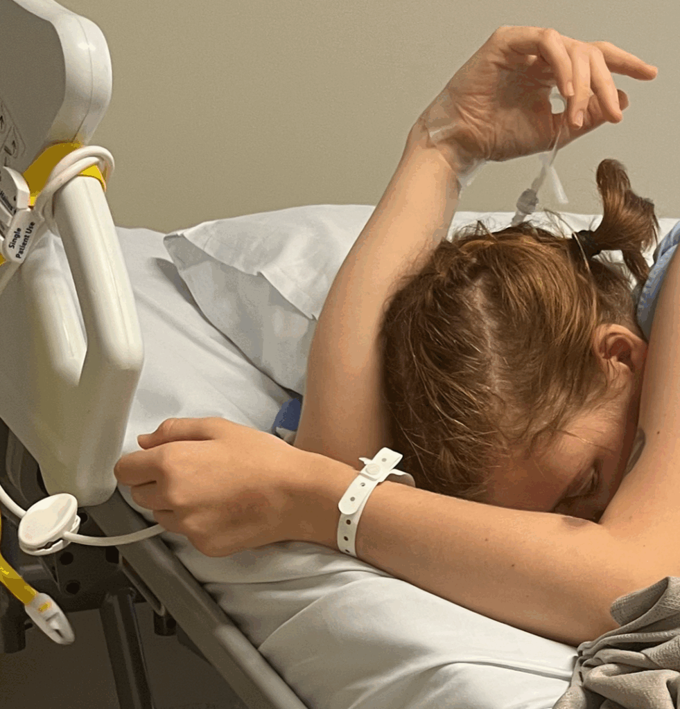 Elle in hospital